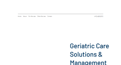 Desktop Screenshot of geriatriccaresolutions.com