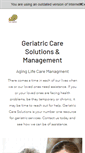 Mobile Screenshot of geriatriccaresolutions.com