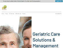 Tablet Screenshot of geriatriccaresolutions.com